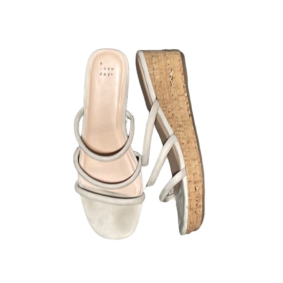 a new day cork wedge sandals size 11 - Picture 5 of 7